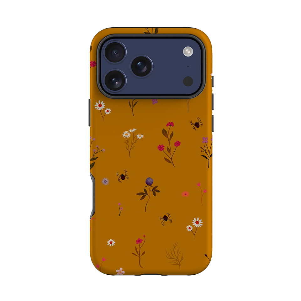 iPhone Tough Case - Florals and Spiders - Spice By Katherine Quinn