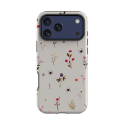 iPhone Tough Case - Florals and Spiders - Stone By Katherine Quinn