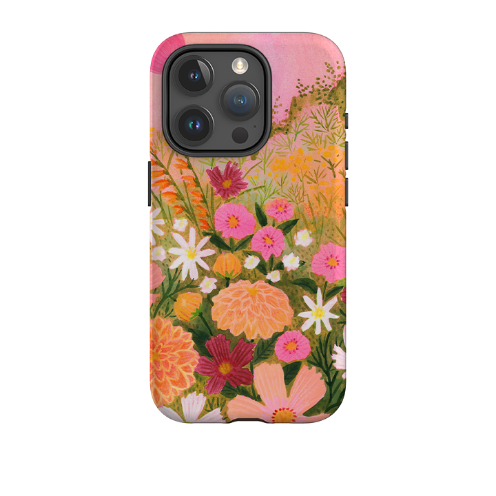 iPhone Tough Case - Flower Farm Sunset By Lee Foster Wilson
