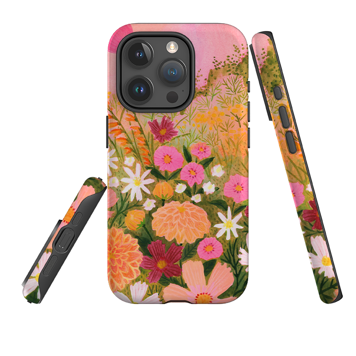 iPhone Tough Case - Flower Farm Sunset By Lee Foster Wilson