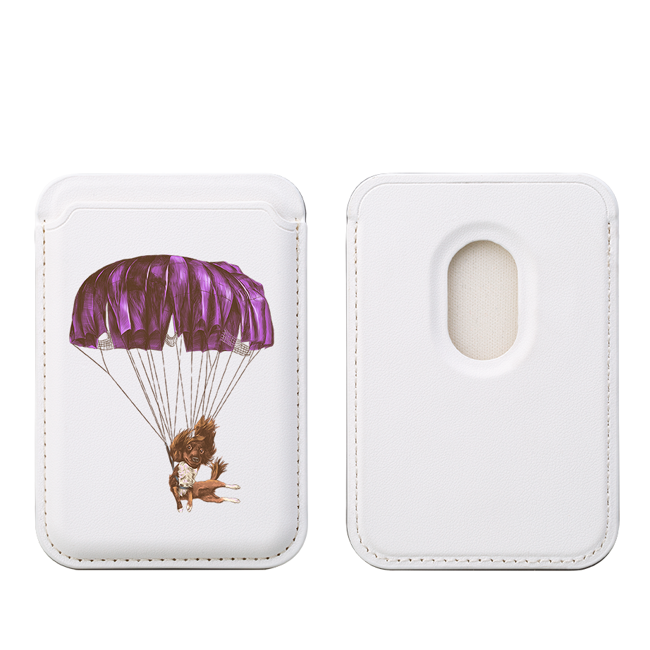 Flying Dog MagSafe Wallet- White
