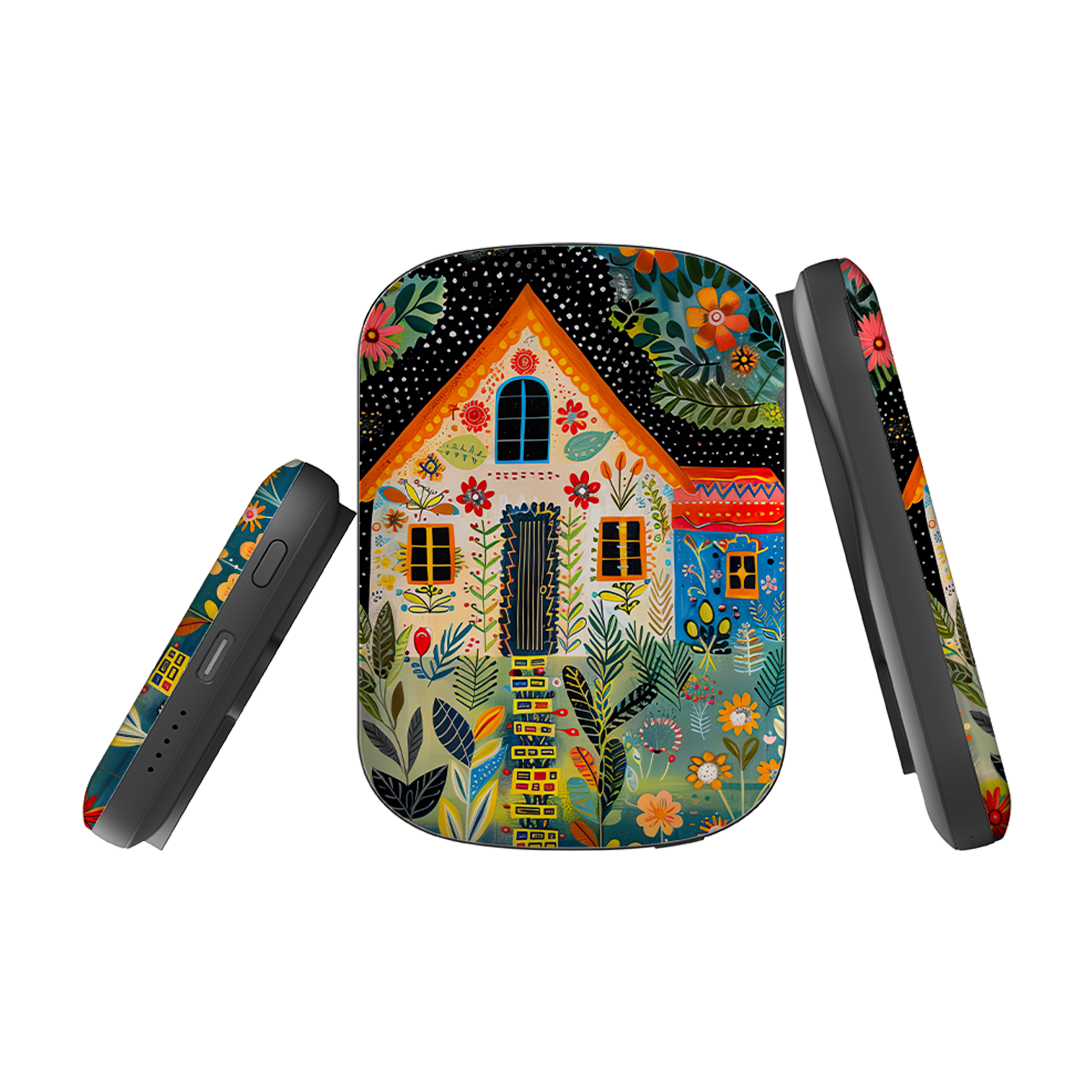 MagSafe Power Bank - Folk Art House II