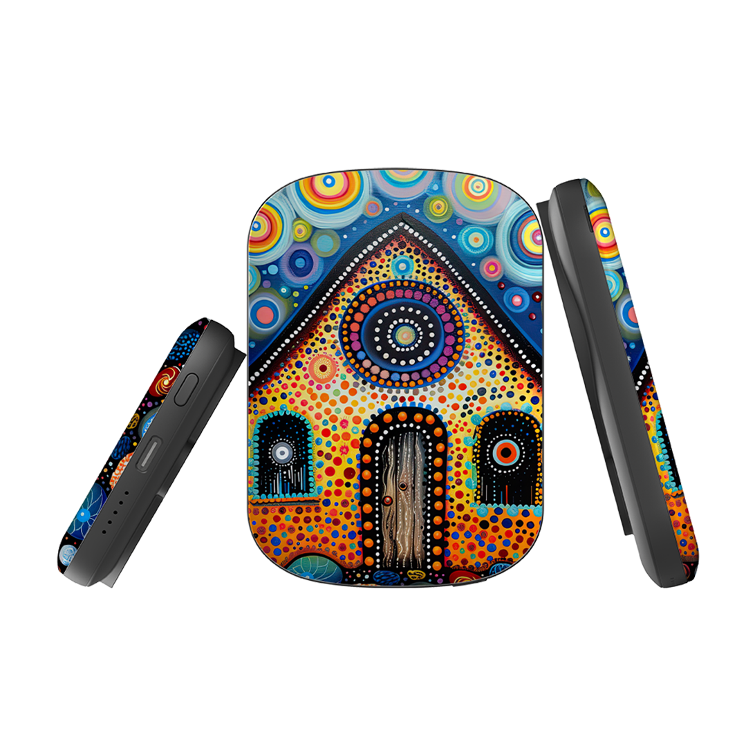 MagSafe Power Bank - Folk Art House III