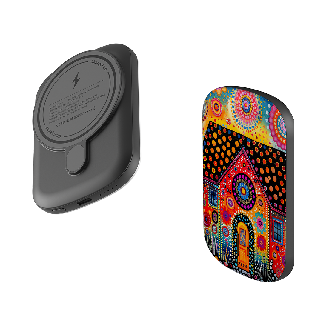 MagSafe Power Bank - Folk Art House IV