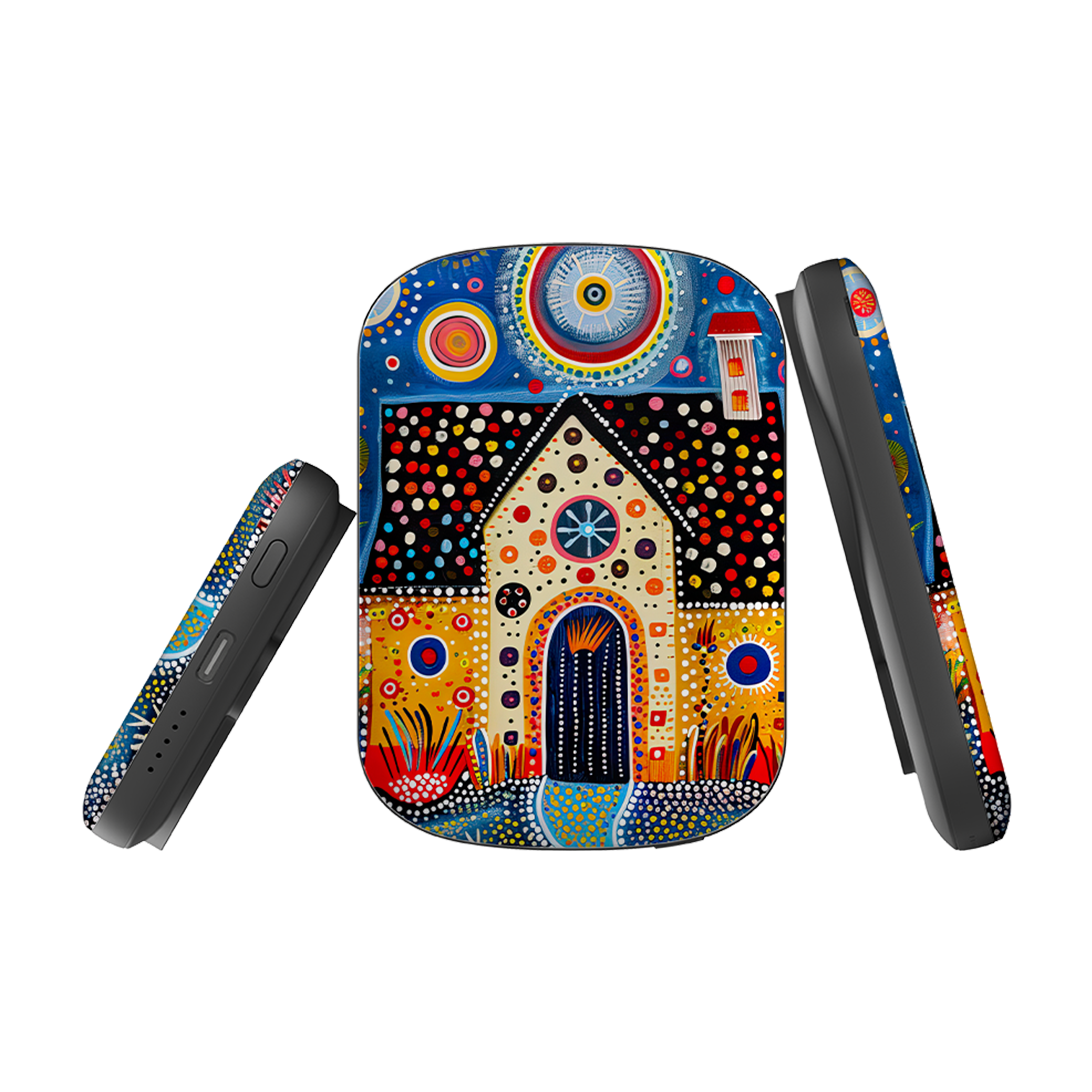 MagSafe Power Bank - Folk Art House IX
