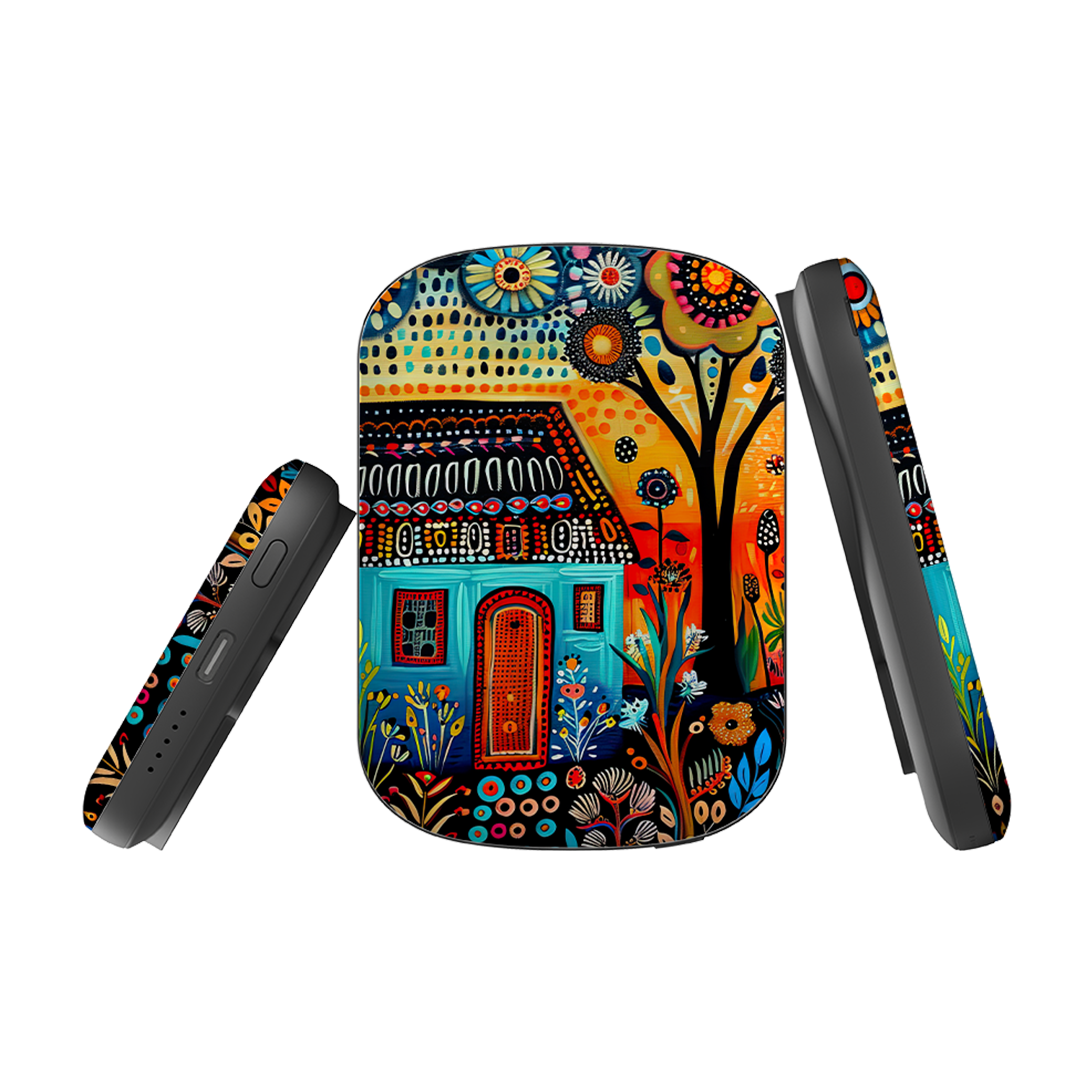 MagSafe Power Bank - Folk Art House VI