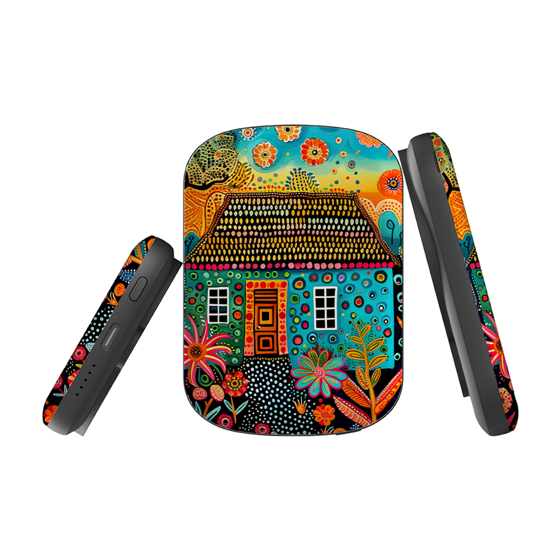 MagSafe Power Bank - Folk Art House VII