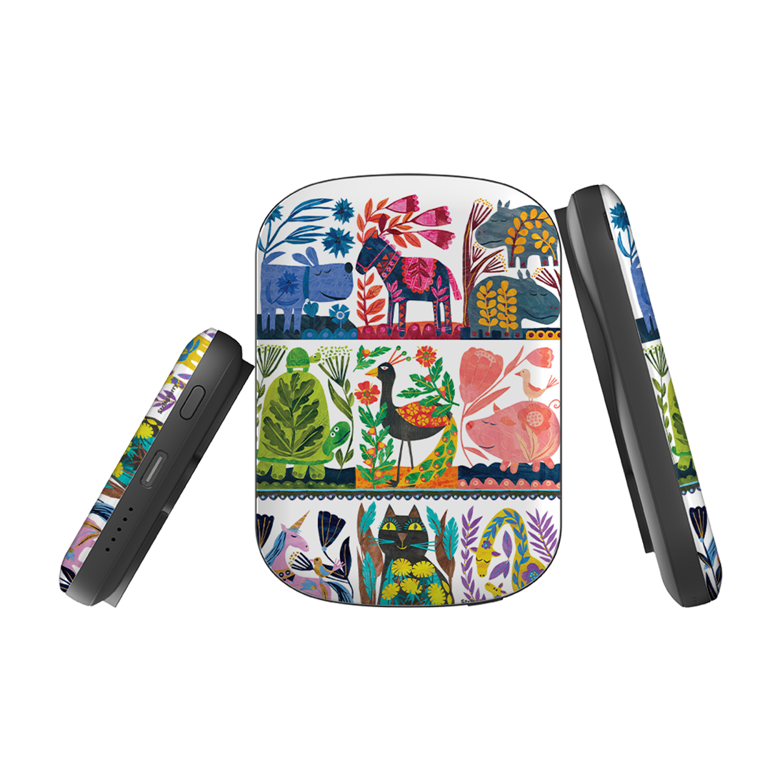 MagSafe Power Bank - Folk Colour By Tracey English