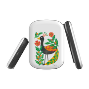 MagSafe Power Bank - Folk Floral Peahen By Tracey English