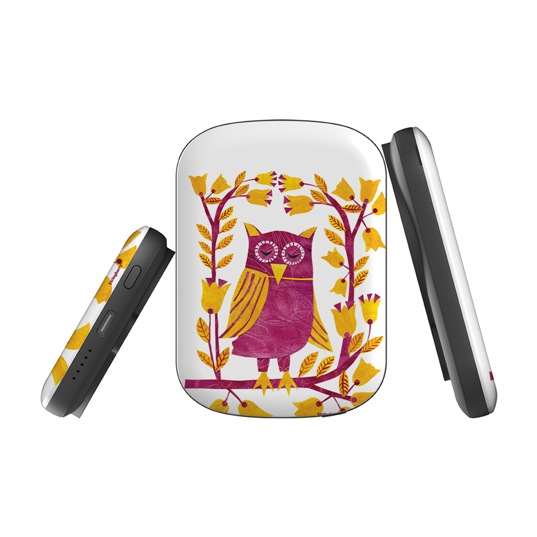 MagSafe Power Bank - Folk Owl By Tracey English
