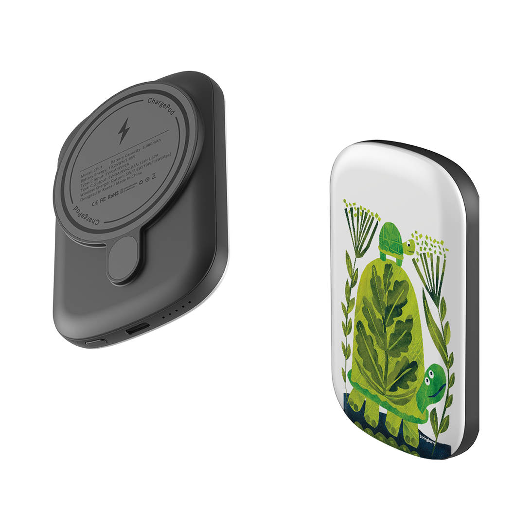 MagSafe Power Bank - Folk Tortoise By Tracey English