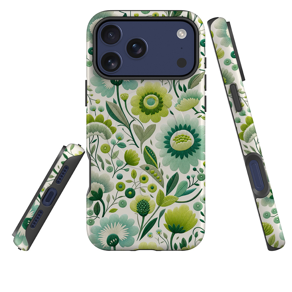 iPhone MagSafe Tough Case - Folk Art Floral
