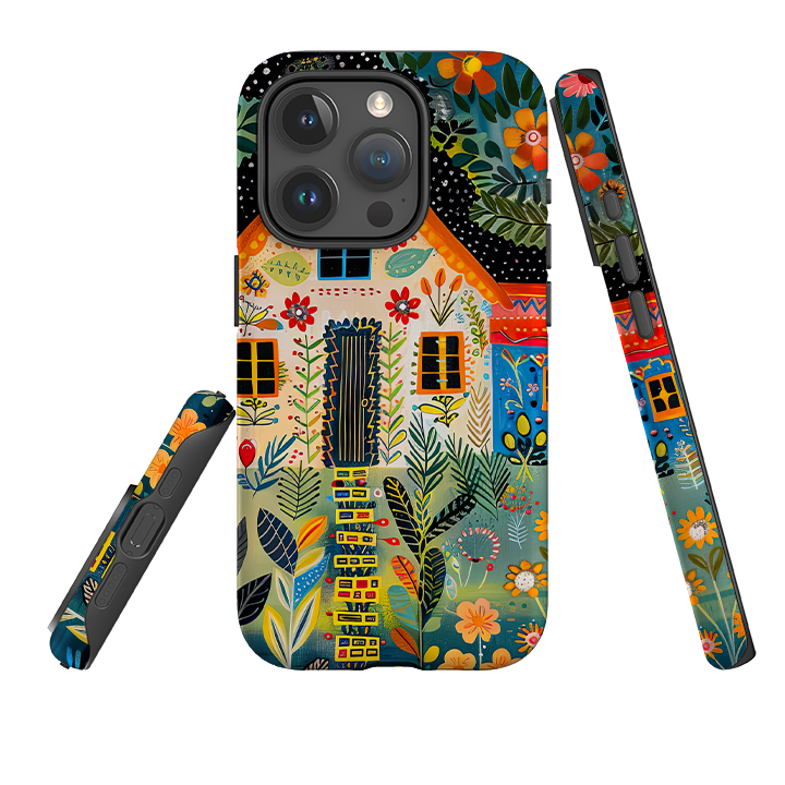iPhone Case - Folk Art House II