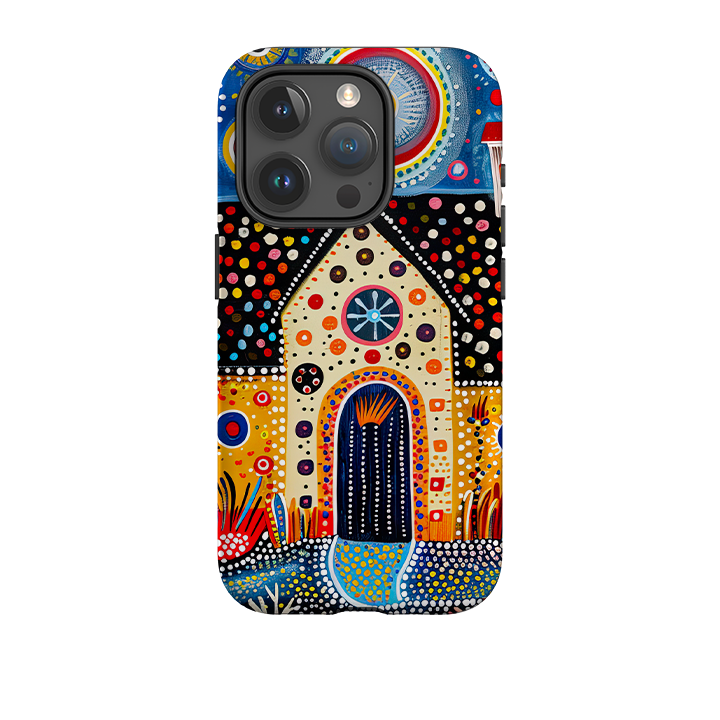 iPhone Case - Folk Art House IX