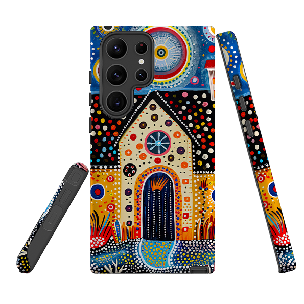 Samsung Tough Case - Folk Art House IX
