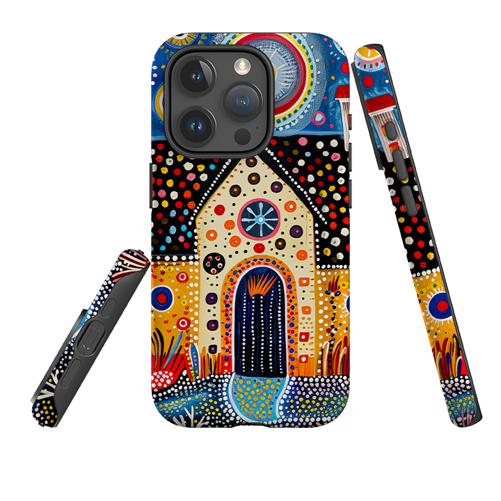 iPhone Case - Folk Art House IX