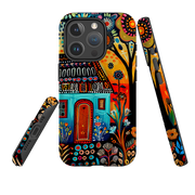 iPhone MagSafe Tough Case - Folk Art House VI
