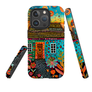 iPhone MagSafe Tough Case - Folk Art House VII