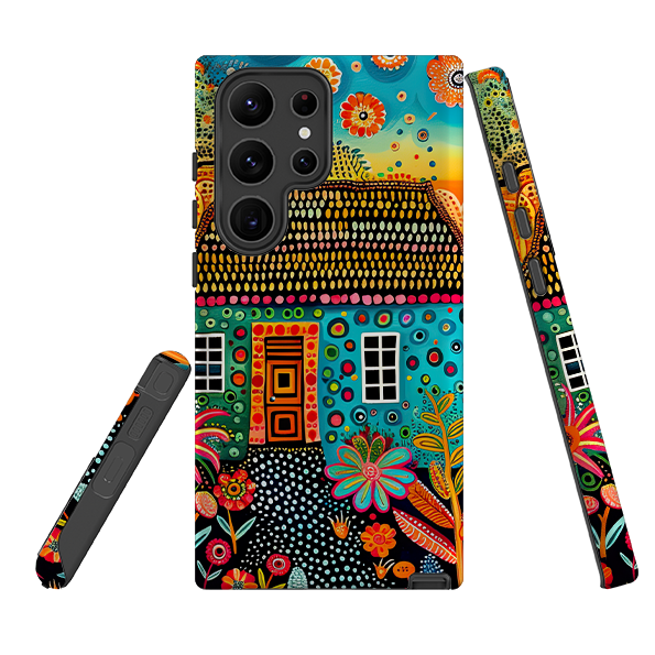 Samsung Tough Case - Folk Art House VII