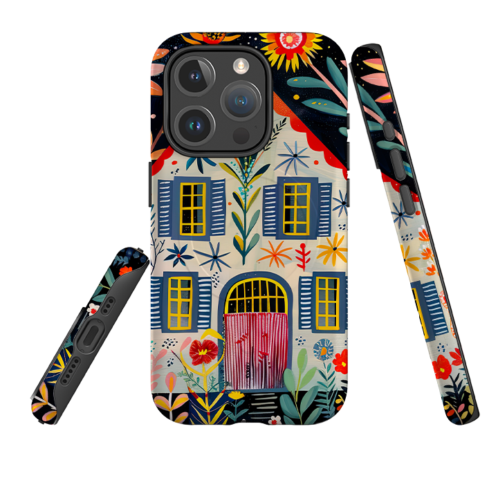 iPhone MagSafe Tough Case - Folk Art House X