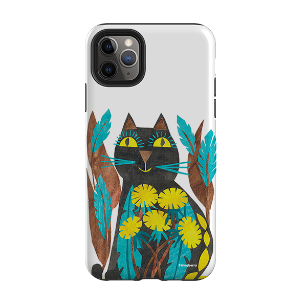 iPhone Tough Case - Folk Cat By Tracey English