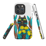 iPhone MagSafe Tough Case - Folk Cat By Tracey English