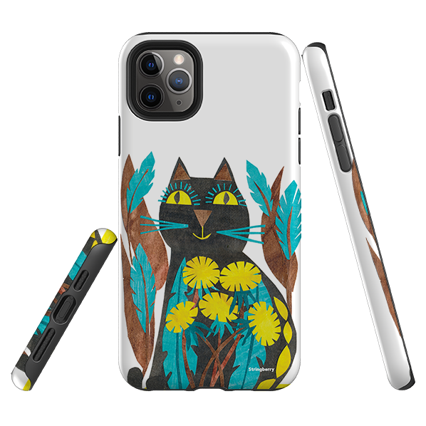 iPhone Tough Case - Folk Cat By Tracey English