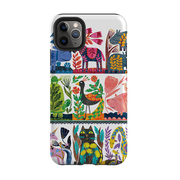iPhone Tough Case - Folk Colour By Tracey English