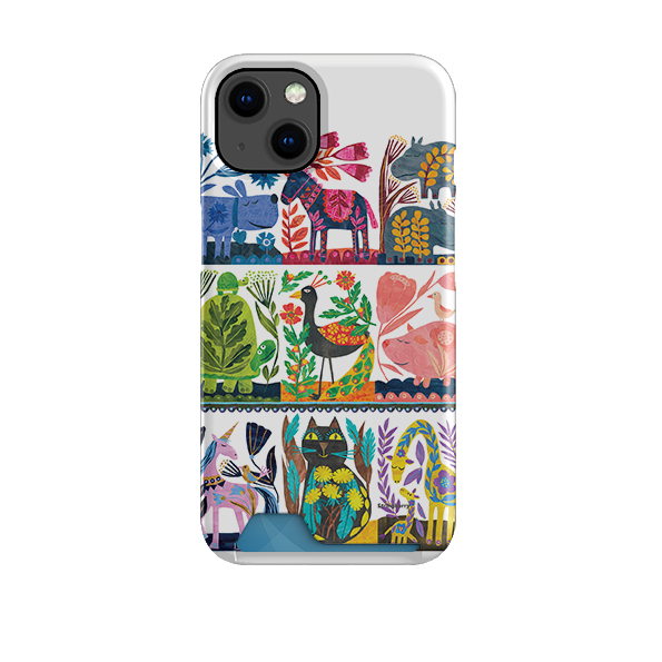 Folk Colour Case and Card Case By Tracey English