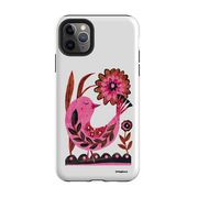 iPhone Tough Case - Folk Floral Bird By Tracey English