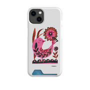 Folk Floral Bird Case and Card Case By Tracey English