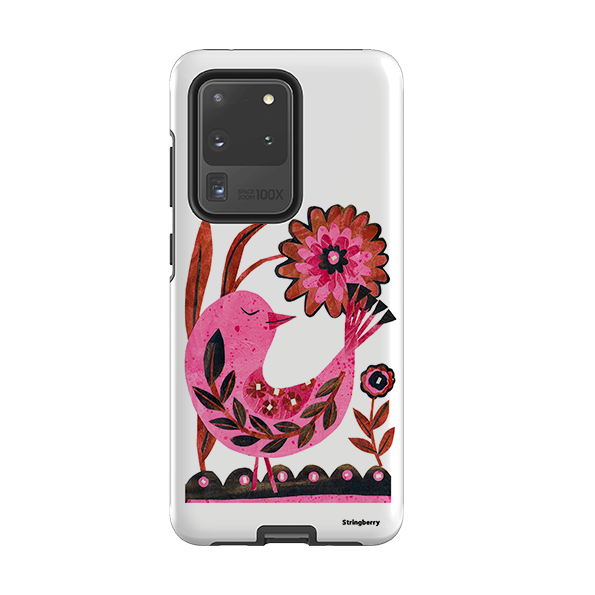 Samsung Tough Case - Folk Floral Bird By Tracey English