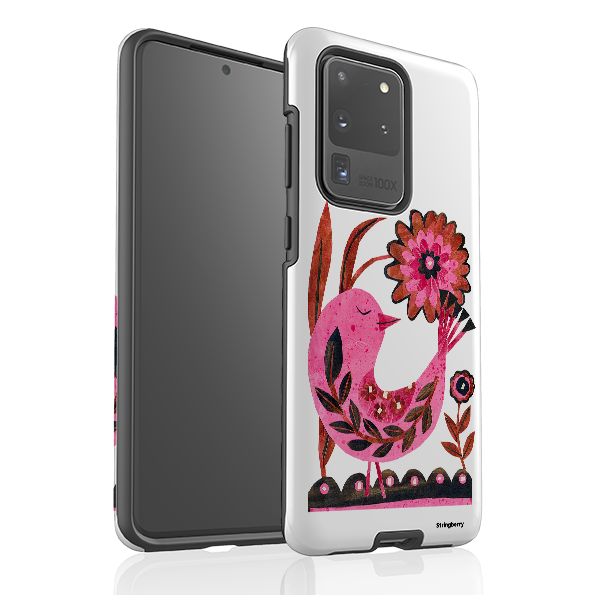 Samsung Tough Case - Folk Floral Bird By Tracey English