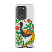 Samsung Tough Case - Folk Floral Peahen By Tracey English