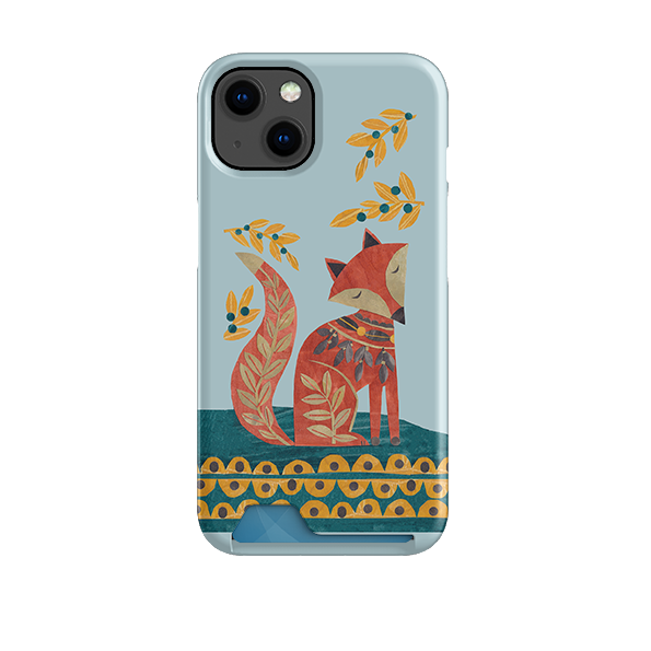 Folk Foxie Case and Card Case By Tracey English