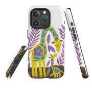 iPhone MagSafe Tough Case - Folk Giraffes By Tracey English