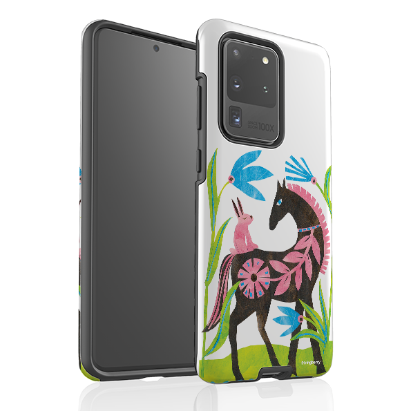 Samsung Tough Case - Folk Horse And Bunny By Tracey English