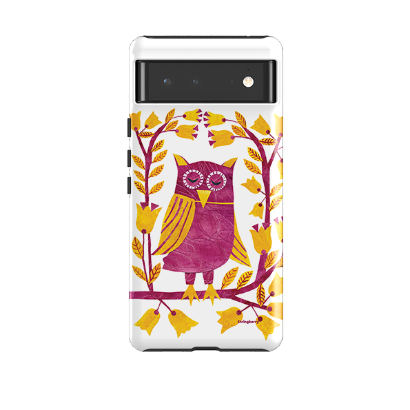 Google Tough Case -  Folk Owl By Tracey English