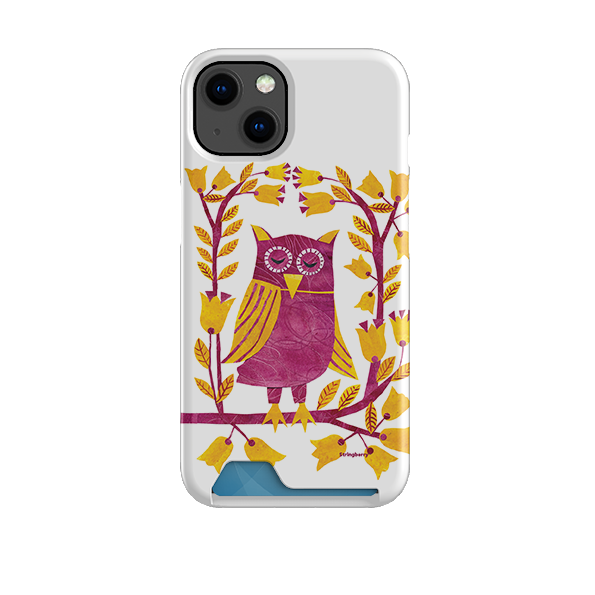 Folk Owl Case and Card Case By Tracey English