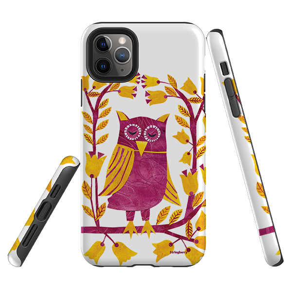 iPhone Tough Case - Folk Owl By Tracey English