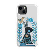 Folk Rabbit Case and Card Case By Tracey English