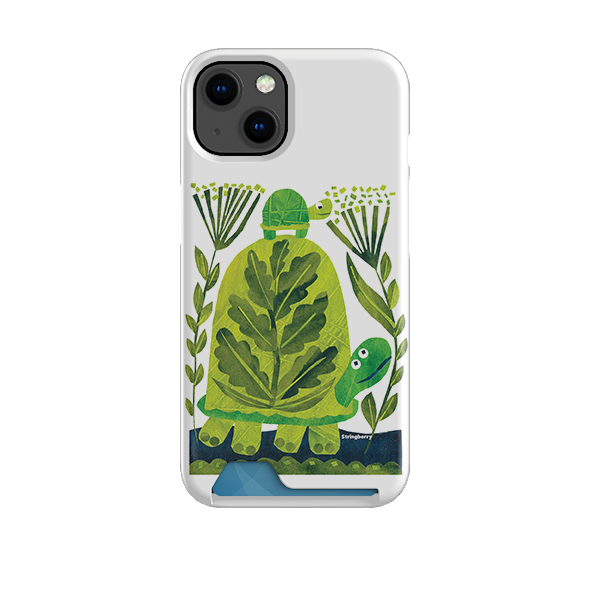 Folk Tortoise Case and Card Case By Tracey English