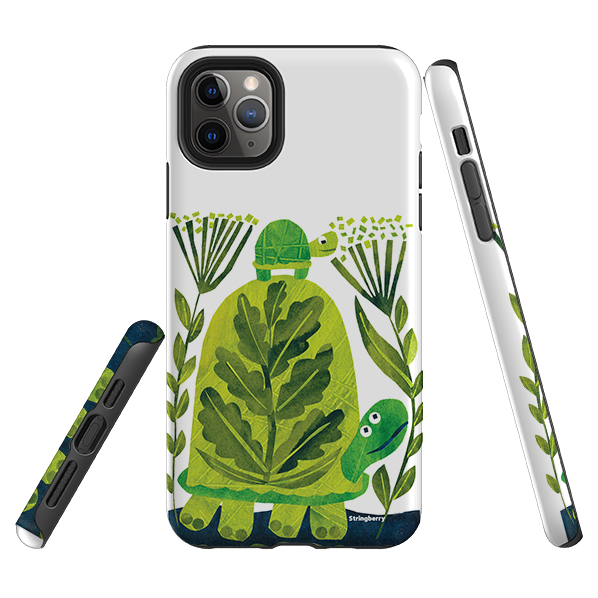 iPhone Tough Case - Folk Tortoise By Tracey English
