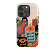 iPhone Tough Case - Folky Birds III By Suzy Taylor