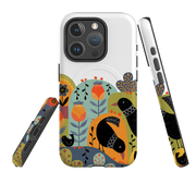 iPhone MagSafe Tough Case -  Folky Birds IV By Suzy Taylor