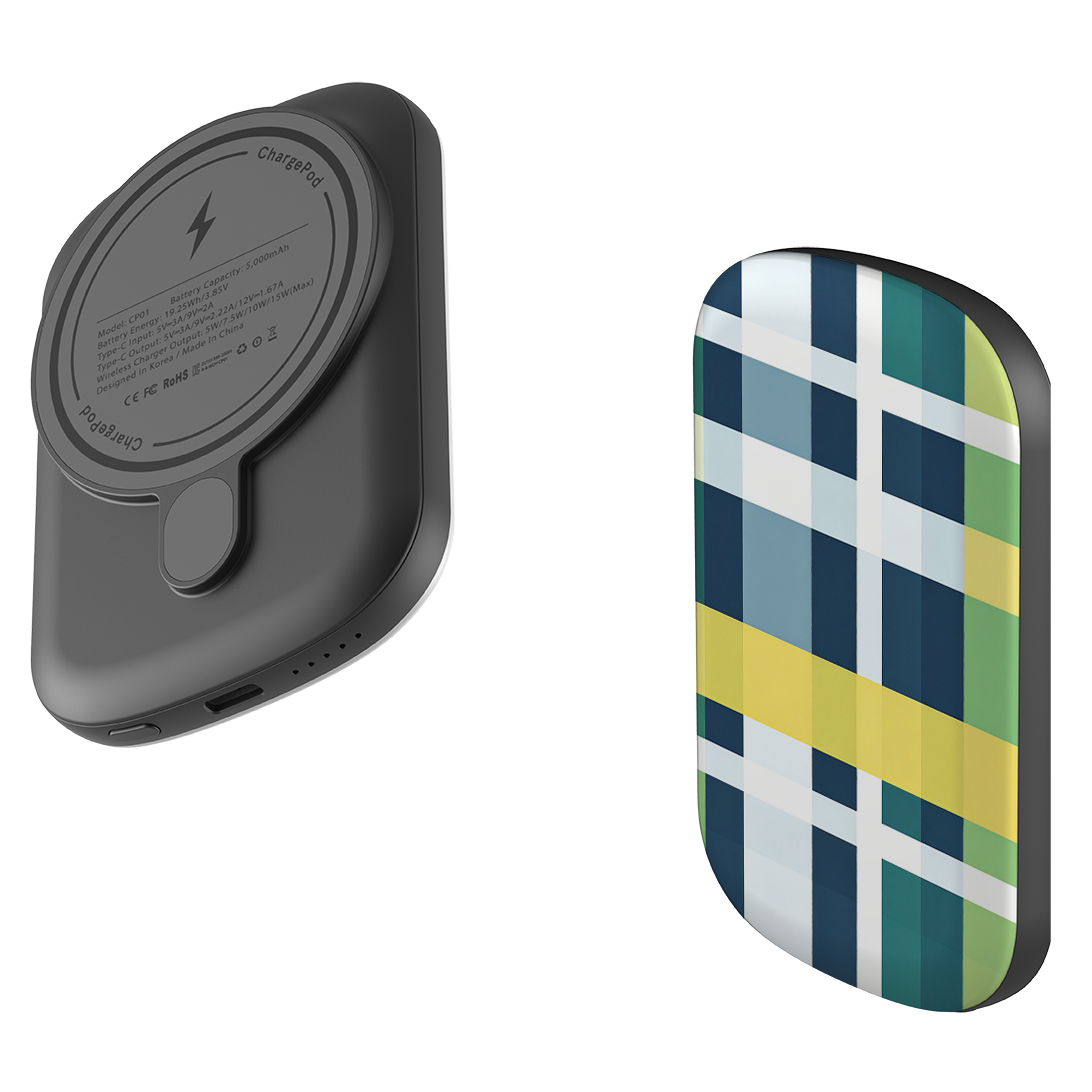 MagSafe Power Bank - Forest Gingham
