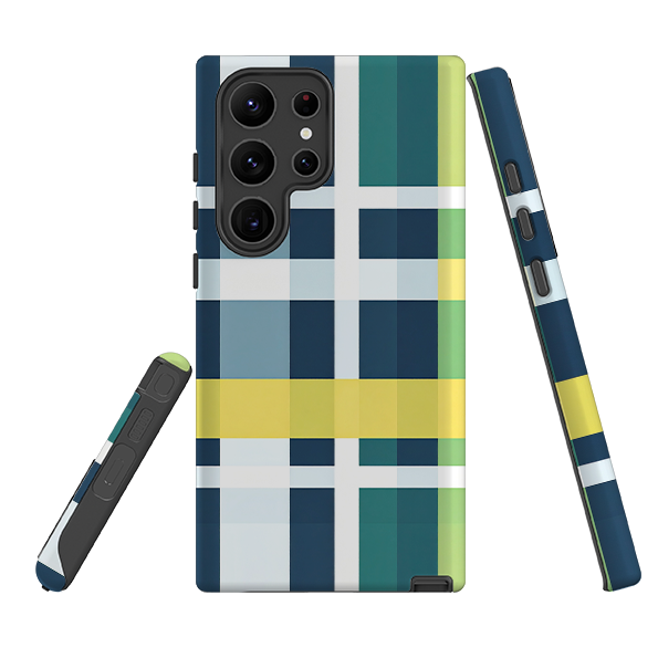 Samsung Tough Case -Forest Gingham