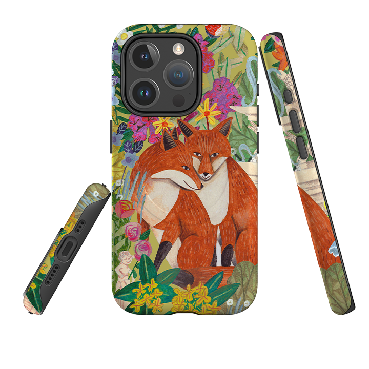 iPhone MagSafe Tough Case -  Foxes By Caroline Bonne Muller