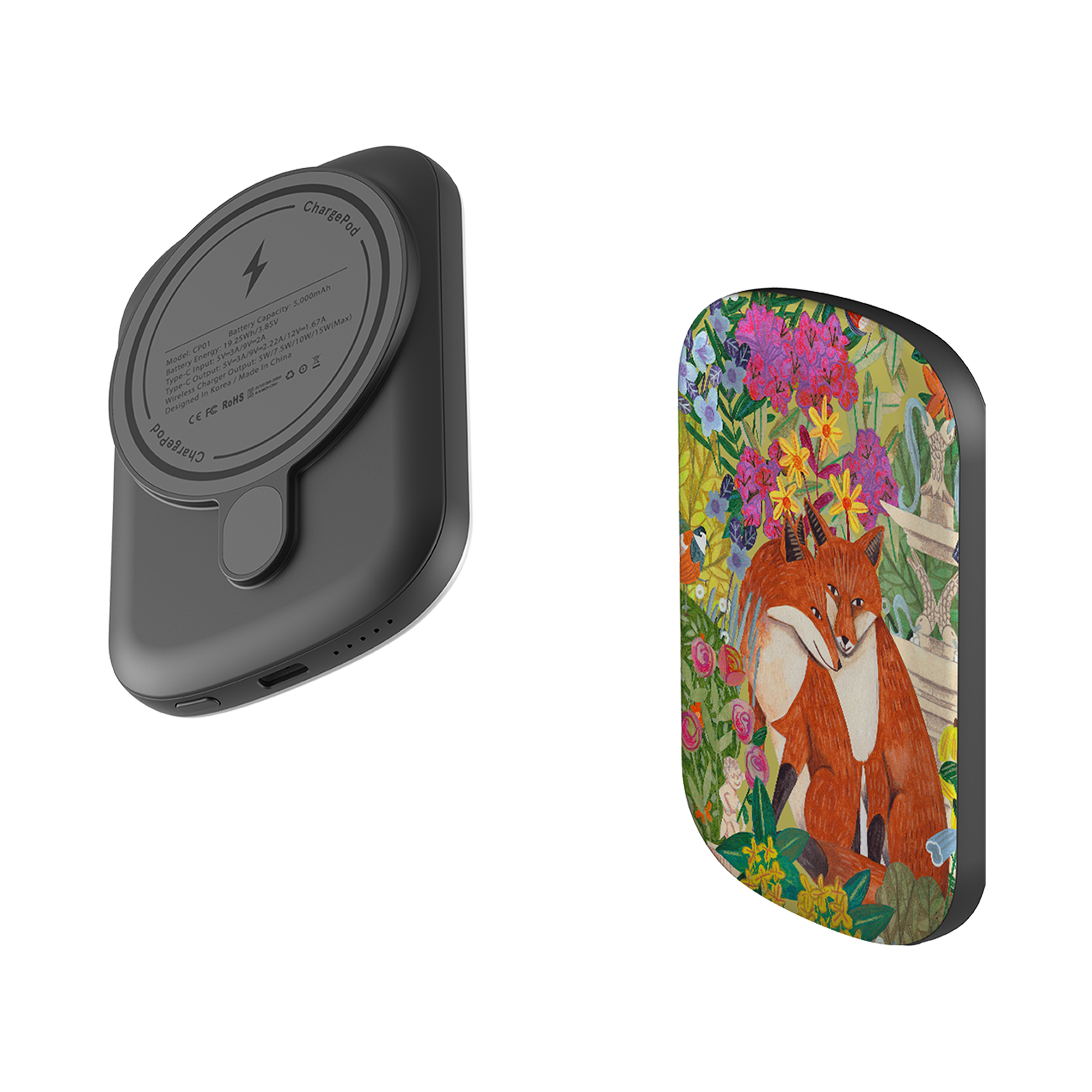 MagSafe Power Bank - Foxes By Caroline Bonne Muller