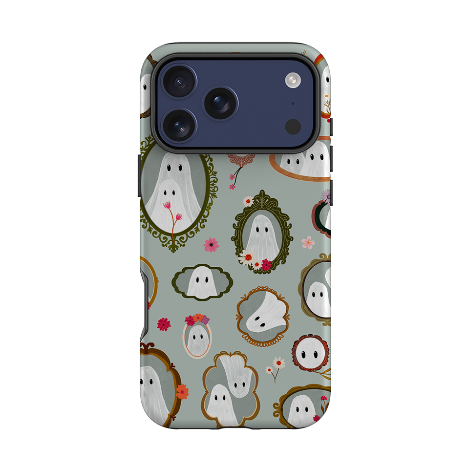iPhone Tough Case - Framed Ghosts - Dusty Gourd By Katherine Quinn